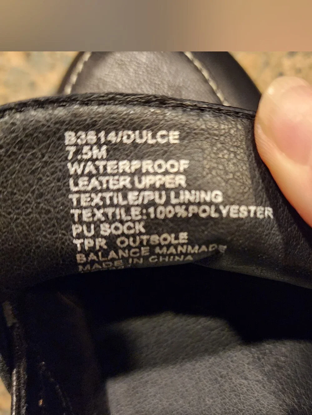 Blondo Ladies Daina Waterproof Black Leather Platform Penny Loafers, Size 7.5